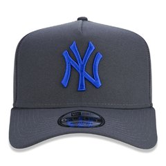 BONE NEW ERA 9FORTY A-FRAME SNAPBACK ABA CURVA NEW YORK YANKEES GREY (CINZA) | MBI21BON143 - comprar online