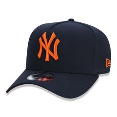 BONE NEW ERA 9FORTY A-FRAME SNAPBACK ABA CURVA NEW YORK YANKEES NAVY (MARINHO) | MBI21BON144