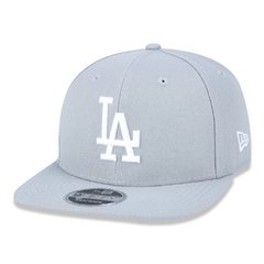 BONE NEW ERA 9FIFTY ORIGINAL FIT SNAPBACK BASIC PRETO LOS ANGELES DODGERS (LA) CINZA | MBPERBON080