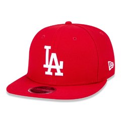 BONE NEW ERA 9FIFTY ORIGINAL FIT SNAPBACK BASIC PRETO LOS ANGELES DODGERS (LA) VERMELHO | MBPERBON062