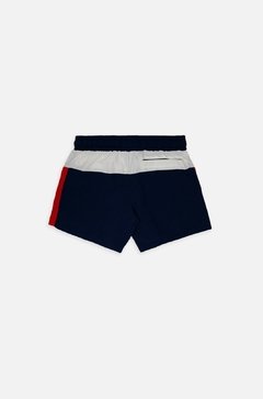 SHORTS APPROVE RETROPIA AZUL E VERMELHO | 4880 - LOJA IZZY