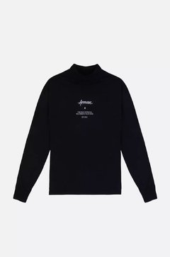 CAMISETA APPROVE MANGA LONGA YOURSELF PRETO | 4894