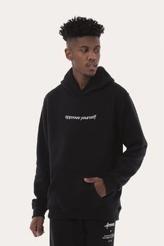 MOLETOM APPROVE CANGURU YOURSELF PRETO V2 | 4966