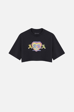 CROPPED BOLD APPROVE RAINBOW BEAR COLOR HEART PRETO | 5916