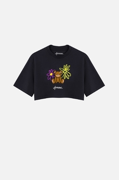 CROPPED APPROVE BOLD TEDDY BEAR PRETO | 5925