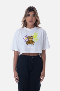 CROPPED APPROVE BOLD TEDDY BEAR BRANCO | 5926 - comprar online