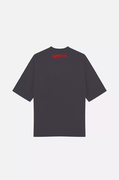 CAMISETA APPROVE OVERSIZED APPROVE X CBJR CINZA CHUMBO | 6734 - LOJA IZZY