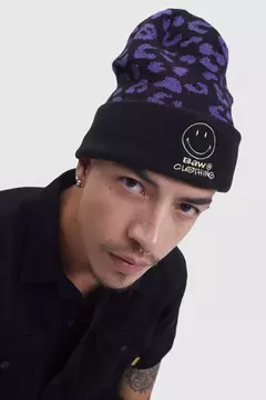 GORRO BAW X SMILEY PANTHER PRETO/ROXO | 76528040 - loja online