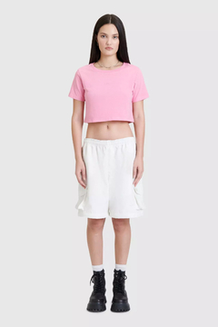 CAMISETA BAW CROPPED ESSENTIALS ROSA | 77039042