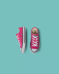 TENIS KIDS CHUCK TAYLOR ALL STAR SEASONAL ROSA MORANGO/PRETO/BRANCO | CK04300041 - LOJA IZZY