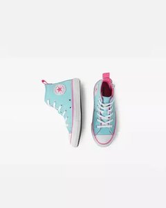 TENIS KIDS CONVERSE CHUCK TAYLOR ALL STAR AZUL CLARO/ROSA CHOQUE/BRANCO | CK09090002 - loja online