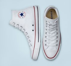 CT00040001 TENIS ADULTO CANO ALTO CHUCK TAYLOR ALL STAR BRANCO/BRANCO/MARINHO - LOJA IZZY