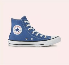 TENIS ADULTO CONVERSE CHUCK TAYLOR ALL STAR SEASONAL AZUL LAVADO/PRETO/BRANCO | CT04190058
