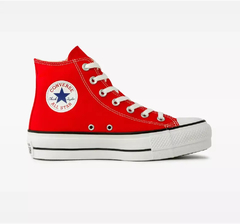 TENIS CONVERSE ADULTO CANO ALTO CHUCK TAYLOR ALL STAR LIFT VERMELHO/PRETO/VERMELHO | CT04940002