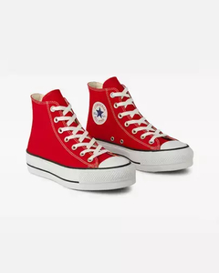 TENIS CONVERSE ADULTO CANO ALTO CHUCK TAYLOR ALL STAR LIFT VERMELHO/PRETO/VERMELHO | CT04940002 na internet