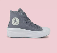 TENIS CONVERSE ADULTO CHUCK TAYLOR ALL STAR MOVE CANO ALTO CINZA LUNAR/CINZA LUNAR/BRANCO | CT23840001
