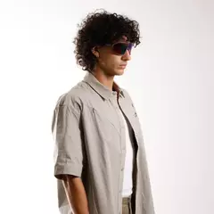 Imagem do ÓCULOS DE SOL EVOKE ELP 04 SPIKE A02C MIDNIGHT BLACK GRAFITTE GREEN MIRROR