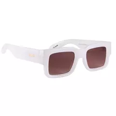 ÓCULOS DE SOL EVOKE LODOWN B01 WHITE MILKY GOLD BROWN GRADIENT
