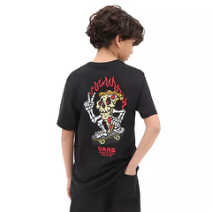 CAMISETA JUVENIL VANS VANS PIZZERIA SS TEE BLACK | VN000032BLKCASA