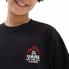 CAMISETA JUVENIL VANS VANS PIZZERIA SS TEE BLACK | VN000032BLKCASA - loja online