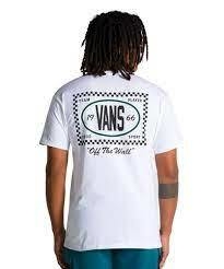 CAMISETA VANS TEAM PLAYER CHECKERBOARD SS TEE WHITE | VN00003NWHT - comprar online
