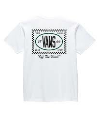 Imagem do CAMISETA VANS TEAM PLAYER CHECKERBOARD SS TEE WHITE | VN00003NWHT