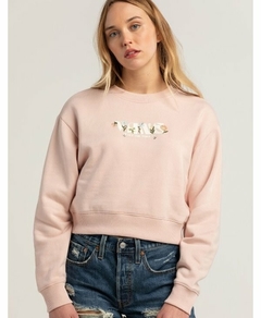 MOLETOM VANS MICRO DITSY CREW ROSE SMOKE | VN00045FBQLCASA