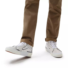 TENIS VANS SK8-HI RECONSTRUCT MARSHMALLOW/WHITE | VN0005UKQJM - LOJA IZZY