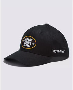 BONE VANS 1966 STRUCTURED JOCKEY BLACK | VN00066KBLK