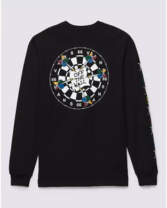 CAMISETA VANS BARBED DARTBOARD LS TEE BLACK | VN0006C5BLKCASA - LOJA IZZY