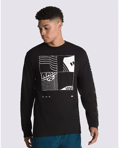 CAMISETA VANS MANGA LONGA TRANSFIXED LS TEE BLACK | VN0007V1BLKCASA - comprar online