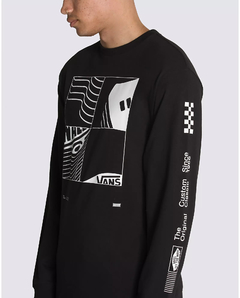 Imagem do CAMISETA VANS MANGA LONGA TRANSFIXED LS TEE BLACK | VN0007V1BLKCASA