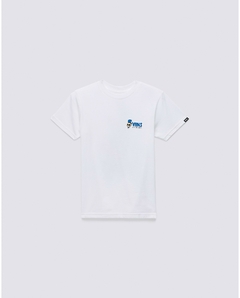 CAMISETA VANS KIDS SKULL SLICES SS WHITE | VN0008AVWHTCASA - LOJA IZZY