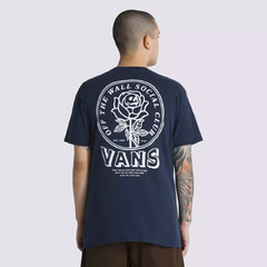 CAMISETA VANS OFF THE WALL SOCIAL CLUB SS TEE DRESS BLUES | VN0008S0LKZCASA