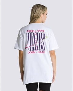 CAMISETA VANS RINGED LOGO SS TEE WHITE | VN0008T6WHTCASA