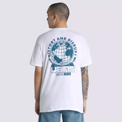 CAMISETA VANS DISTORT AND DISRUPT VANS SS TEE WHITE | VN0008UBWHTCASA
