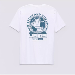 CAMISETA VANS DISTORT AND DISRUPT VANS SS TEE WHITE | VN0008UBWHTCASA na internet
