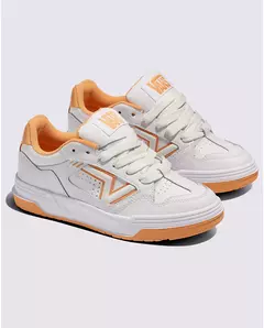 TÊNIS VANS UA UPLAND LEATHER WHITE/ORANGE | VN000D1HZ34