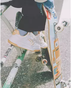 TÊNIS VANS UA UPLAND LEATHER WHITE/ORANGE | VN000D1HZ34 - LOJA IZZY