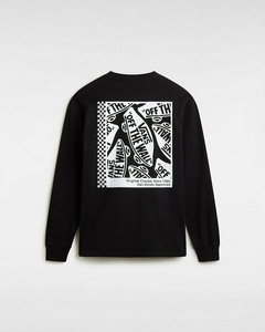 CAMISETA MANGA LONGA VANS TECH BOX LS TEE BLACK | VN000G5VBLKCASA - LOJA IZZY
