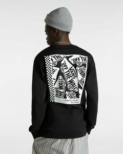 CAMISETA MANGA LONGA VANS TECH BOX LS TEE BLACK | VN000G5VBLKCASA