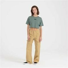 CROPPED VANS FLYING V CREW CROP II DARK FOREST | VN000GFF1CICASA - LOJA IZZY