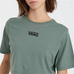 CROPPED VANS FLYING V CREW CROP II DARK FOREST | VN000GFF1CICASA - comprar online