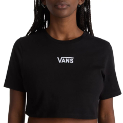 CROPPED VANS FLYING V CREW CROP II BLACK | VN000GFFBLKCASA