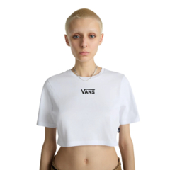 CROPPED VANS FLYING V CREW CROP II WHITE | VN000GFFWHTCASA