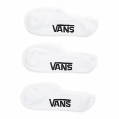 KIT MEIA VANS CLASSIC SUPER NO SHOW WHITE (35/40 3PK) | VN000XS9WHT
