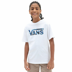 CAMISETA JUVENIL VANS CLASSIC LOGO FILL BOYS WHITE | VN0A3189SVICASA na internet