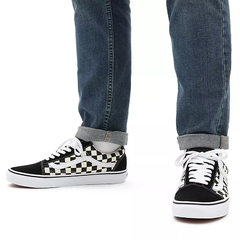 TENIS VANS OLD SKOOL (PRIMARY CHECK) BLK/WHITE | VN0A38G1P0S - loja online