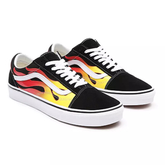 Imagem do TENIS VANS UA OLD SKOOL (FLAME)BLACK/BLACK/TRUE WHITE | VN0A38G1PHN
