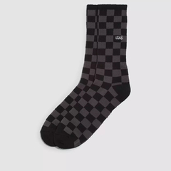 MEIA VANS CHECKERBOARD CREW BLACK CHARCOAL (40/45) | VN0A3H3OBA5CASA